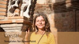  Presentation with christopher columbus - Slide set having colomares-castle-in-benalmadena-dedicated background and a yellow colored foreground