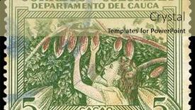  Presentation with 1940 - Slide deck with colombia-circa-1940-a-stamp background and a mint green colored foreground