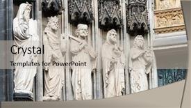  Presentation with cologne - Amazing slide set having colonia - architectural detail of the cathedral backdrop and a soft green colored foreground