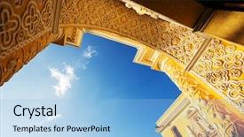  Presentation with guatemala - Cool new presentation theme with colonial architecture in ancient antigua backdrop and a light blue colored foreground