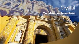  Presentation with central america - Audience pleasing slides consisting of antigua guatemala city central america backdrop and a ocean colored foreground