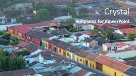  Presentation with guatemala - Beautiful slides featuring colonial-architecture-in-ancient-antigua backdrop and a gray colored foreground