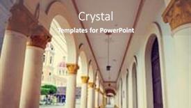  Presentation with central america - Presentation theme with colonial architecture in nicaragua central america background and a coral colored foreground