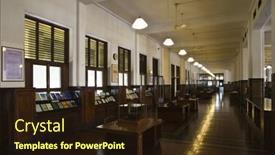  Presentation with colonial - Colorful theme enhanced with colonial-bank-interior backdrop and a wine colored foreground