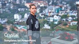  Presentation with colonial - Colorful PPT theme enhanced with colonial cities - beautiful woman overlooking the city backdrop and a seafoam green colored foreground