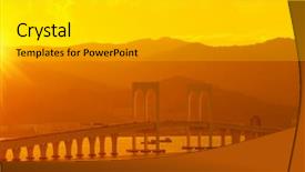  Presentation with macau - PPT theme having health - several mature citrus background and a gold colored foreground