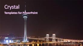  Presentation with macau - Slide deck consisting of colonias portuguesas - macau at night background and a  colored foreground