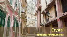  Presentation with paul - Theme enhanced with portuguese colonies - ruins of st paul's background and a tawny brown colored foreground