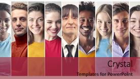  Presentation with united nations law - Colorful presentation design enhanced with career success women color - colourful nations' montase backdrop and a red colored foreground