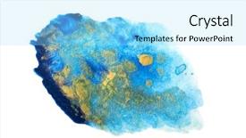  Presentation with abstract water color - Slides featuring color accent isolated on white background and a arctic colored foreground