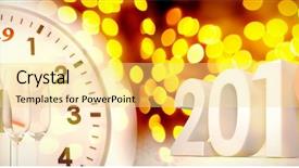  Presentation with yellow color - Amazing PPT theme having color against unfocused yellow christmas backdrop and a yellow colored foreground