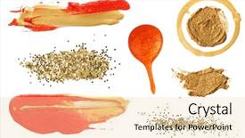  Presentation with gold design - Theme having color and glitter gold element background and a lemonade colored foreground