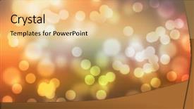  Presentation with light blue color - Slides with color background blur- christmas light background and a lemonade colored foreground