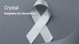  Presentation with brain cancer - Slide deck consisting of color background brain cancer background and a gray colored foreground