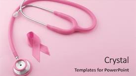  Presentation with color pink - Beautiful PPT theme featuring color background breast cancer backdrop and a lemonade colored foreground