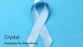  Presentation with light blue color - Beautiful presentation theme featuring color background prostate cancer backdrop and a light blue colored foreground