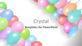  Presentation with balloons - Amazing PPT layouts having color-balloons-background-with-place backdrop and a white colored foreground