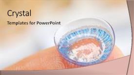  Presentation with contact lens - PPT theme enhanced with indien - open ancient canalization system background and a gray colored foreground