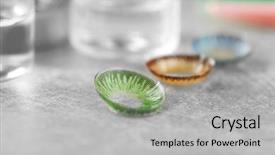  Presentation with grey - Cool new theme with color contact lenses on grey backdrop and a light gray colored foreground