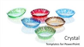  Presentation with eye - Theme with color contact lenses on white background and a white colored foreground