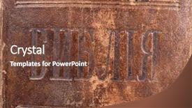  Presentation with antique - Beautiful PPT theme featuring color cover photo of antique backdrop and a tawny brown colored foreground