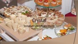  Presentation with catering - Amazing slide set having color crackers - catering food colorful canapes beautifully backdrop and a coral colored foreground