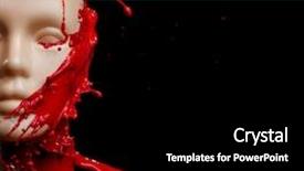  Presentation with design - Slides consisting of color design concept mannequinn head background and a black colored foreground