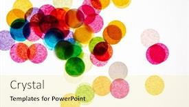  Presentation with color - Presentation theme consisting of color-dots-on-the-white background and a blonde colored foreground