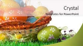  Presentation with eggs egg carton egg box - Presentation with feeling of dizziness with deep tunnel background and a violet colored foreground