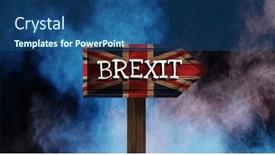  Presentation with britain - Theme with color-explosions-against-animated-brexit background and a  colored foreground
