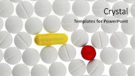  Presentation with tablets - Beautiful PPT theme featuring color fee - colorful and white tablets backdrop and a light gray colored foreground