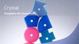  Presentation with color block - Slide deck enhanced with color-ful-toy-s-block background and a gray colored foreground