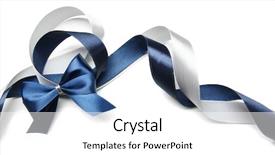 Presentation with satin - Presentation theme consisting of color gift satin ribbon bow background and a white colored foreground