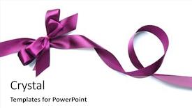  Presentation with gift ribbon - Audience pleasing slides consisting of saving money falling money box backdrop and a white colored foreground