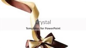  Presentation with satin - Audience pleasing PPT theme consisting of color-gift-satin-ribbon-bow backdrop and a white colored foreground