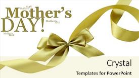  Presentation with satin - Cool new PPT theme with color gift satin ribbon bow isolated on white backdrop and a blonde colored foreground