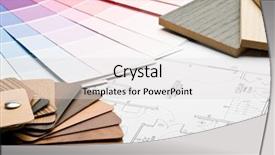  Presentation with color - Amazing presentation theme having color guide samples of material backdrop and a light gray colored foreground