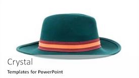  Presentation with color - Presentation theme having color-hat-on-white-background background and a white colored foreground