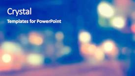  Presentation with urban design - PPT layouts with color light - artistic style - defocused urban background and a dark gray colored foreground