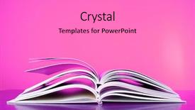  Presentation with magazines - Cool new PPT theme with color magazines backdrop and a light gray colored foreground