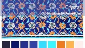  Presentation with persian - Presentation theme having color-matching-palette-with-complimentary background and a ocean colored foreground