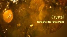  Presentation with forest morning - Slide deck having color-morning-wet-cobweb background and a tawny brown colored foreground