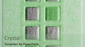  Presentation with mosaic - Slides with color mosaic background and a seafoam green colored foreground