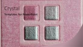  Presentation with mosaic - Theme featuring color mosaic background and a coral colored foreground