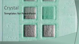  Presentation with mosaic - Cool new PPT theme with color mosaic backdrop and a mint green colored foreground