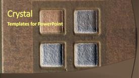  Presentation with mosaic - Amazing PPT theme having color mosaic backdrop and a tawny brown colored foreground