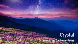  Presentation with pink beauty - Slide set featuring color nature - great view of the magic background and a navy blue colored foreground