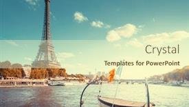  Presentation with paris france - Slide set with color-of-autumn-in-paris background and a cream colored foreground