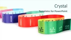  Presentation with color - PPT theme enhanced with color palette samples on printed background and a cool aqua colored foreground