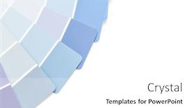  Presentation with paint - Colorful slide deck enhanced with color-palette-shades-of-blue backdrop and a white colored foreground